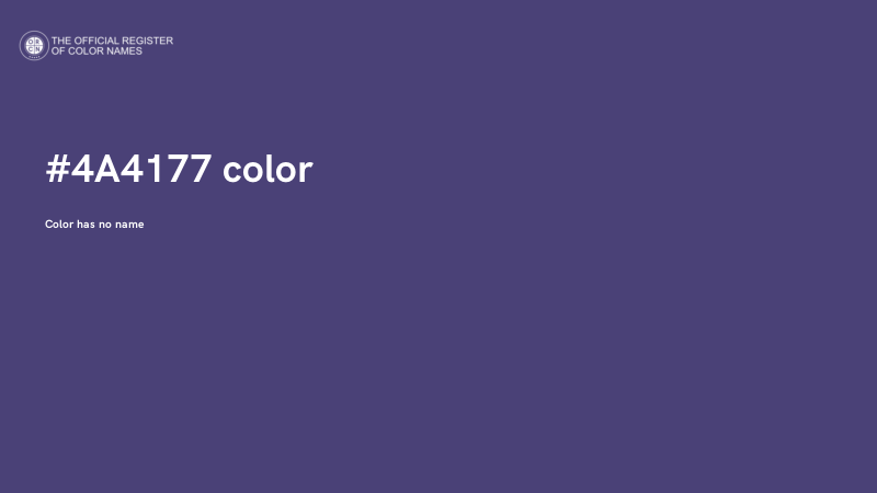 #4A4177 color image