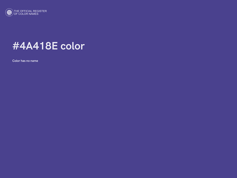 #4A418E color image