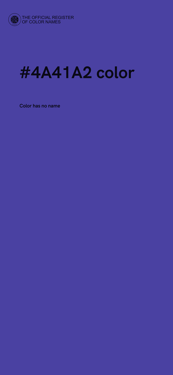 #4A41A2 color image