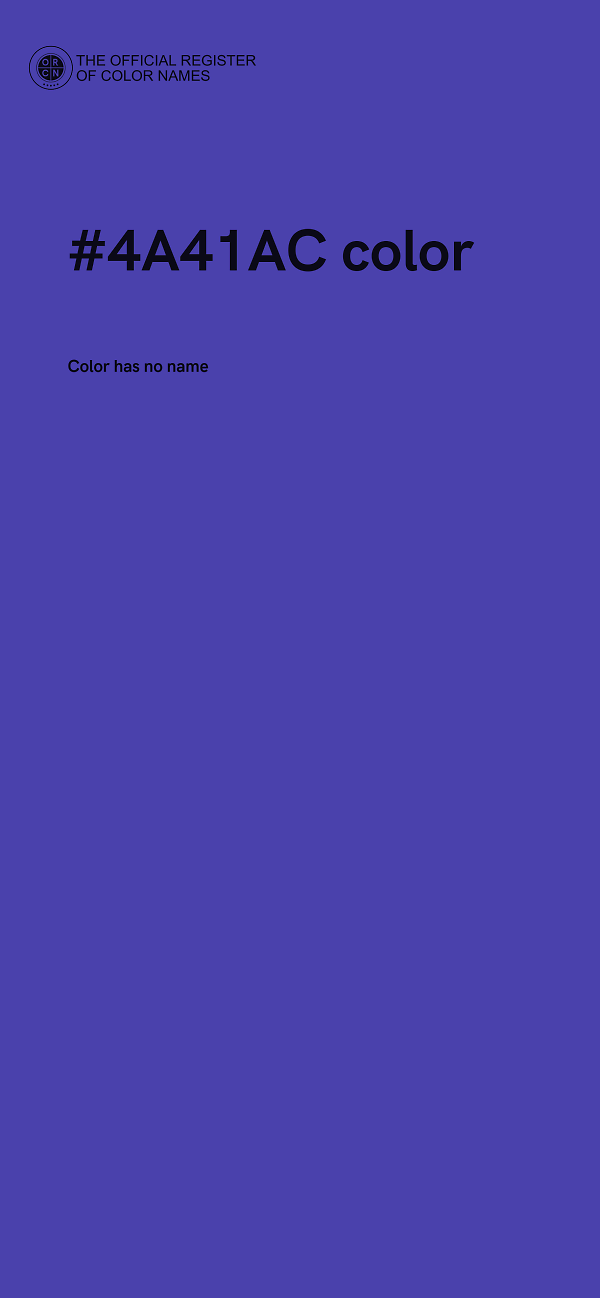 #4A41AC color image
