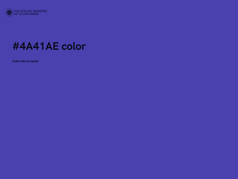 #4A41AE color image