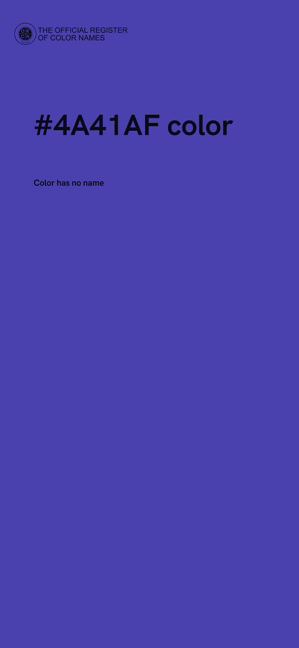 #4A41AF color image