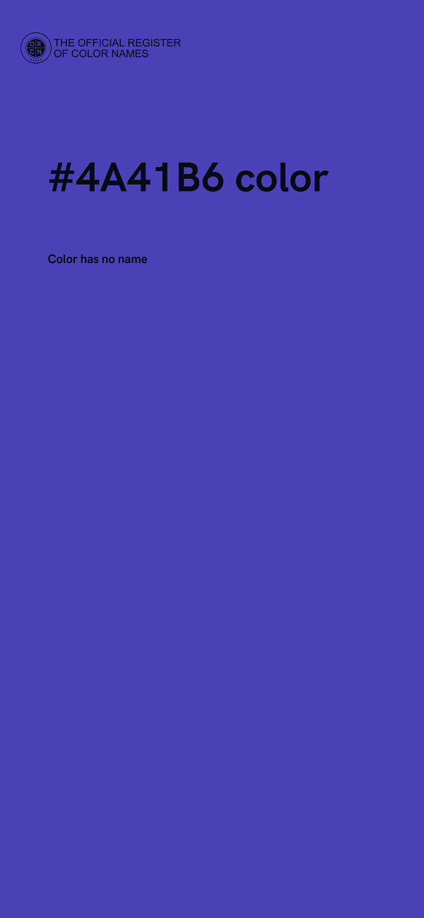 #4A41B6 color image