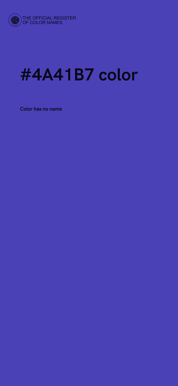 #4A41B7 color image