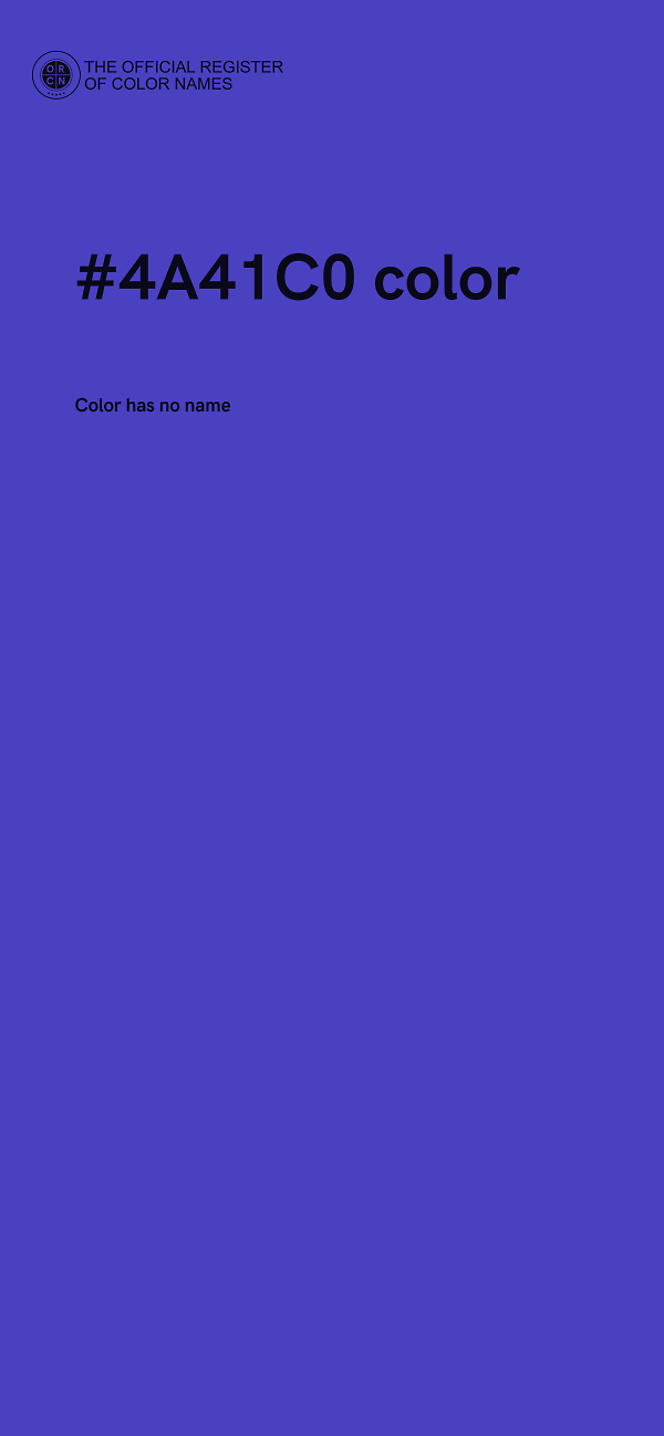 #4A41C0 color image