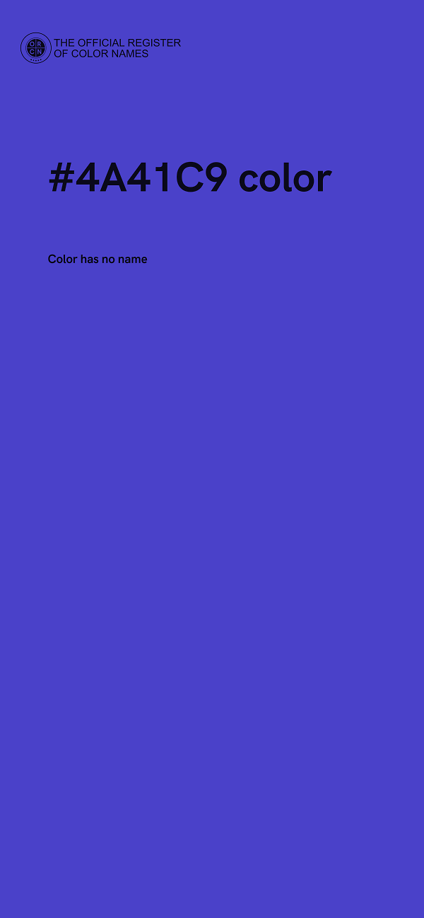 #4A41C9 color image