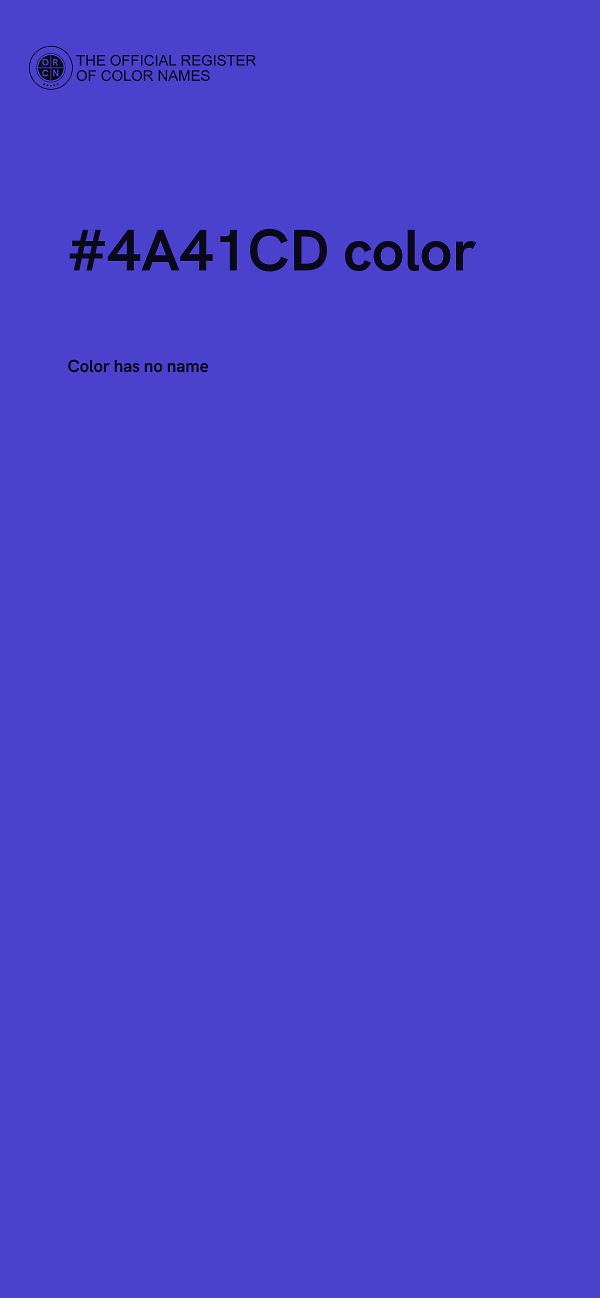 #4A41CD color image