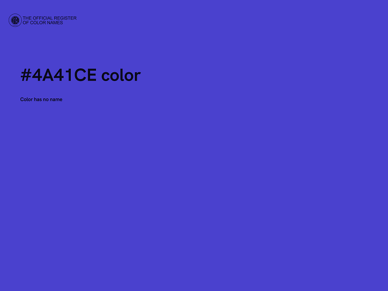 #4A41CE color image