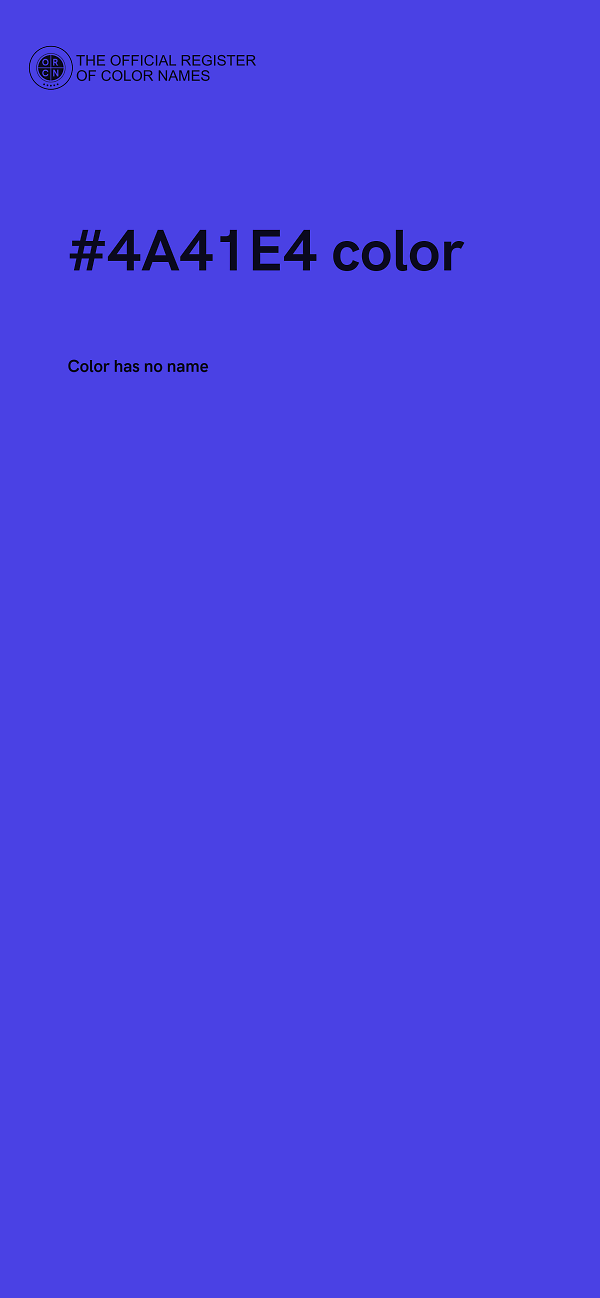 #4A41E4 color image