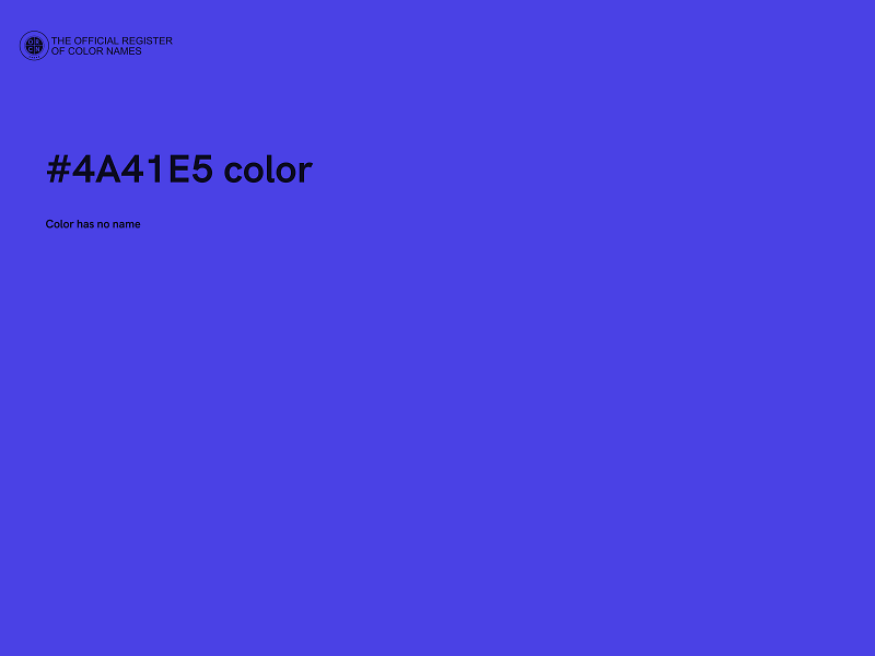 #4A41E5 color image