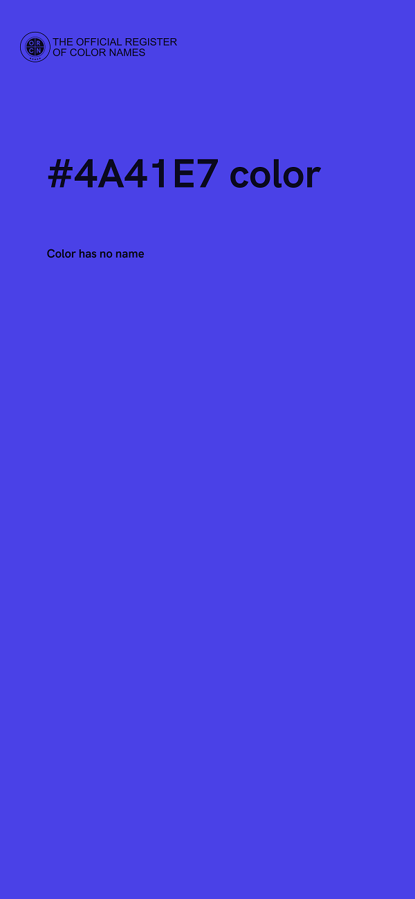 #4A41E7 color image