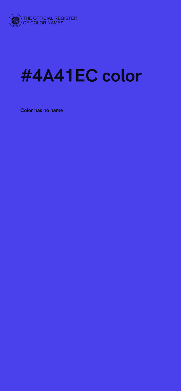 #4A41EC color image