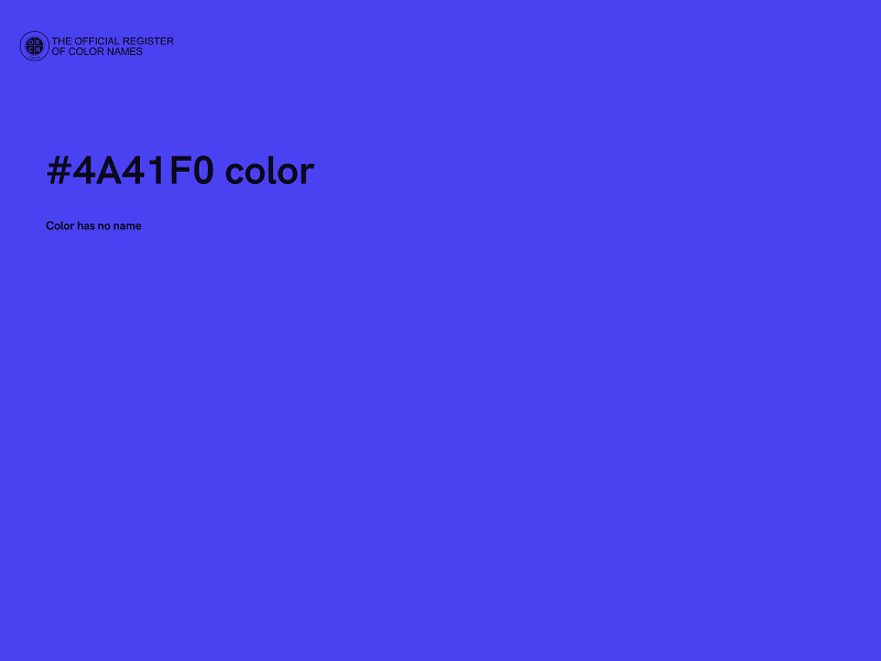 #4A41F0 color image