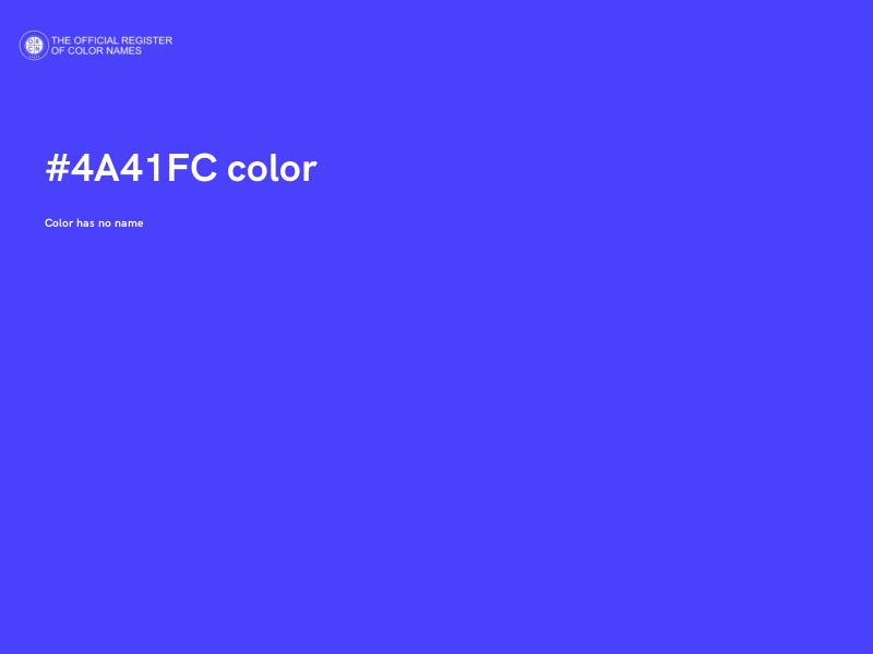 #4A41FC color image