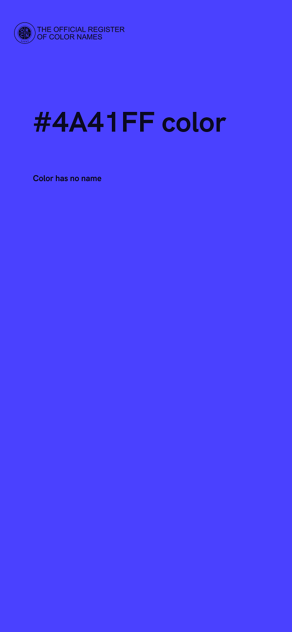 #4A41FF color image
