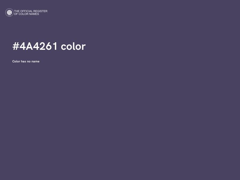 #4A4261 color image