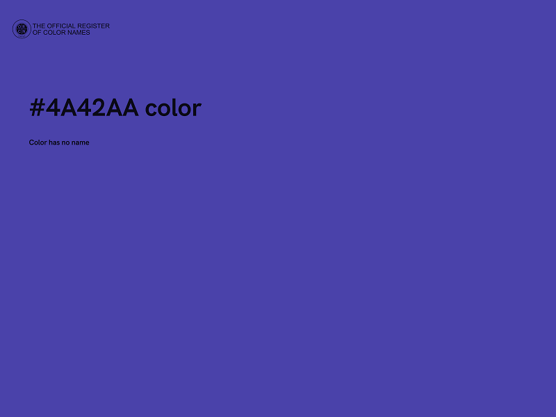 #4A42AA color image