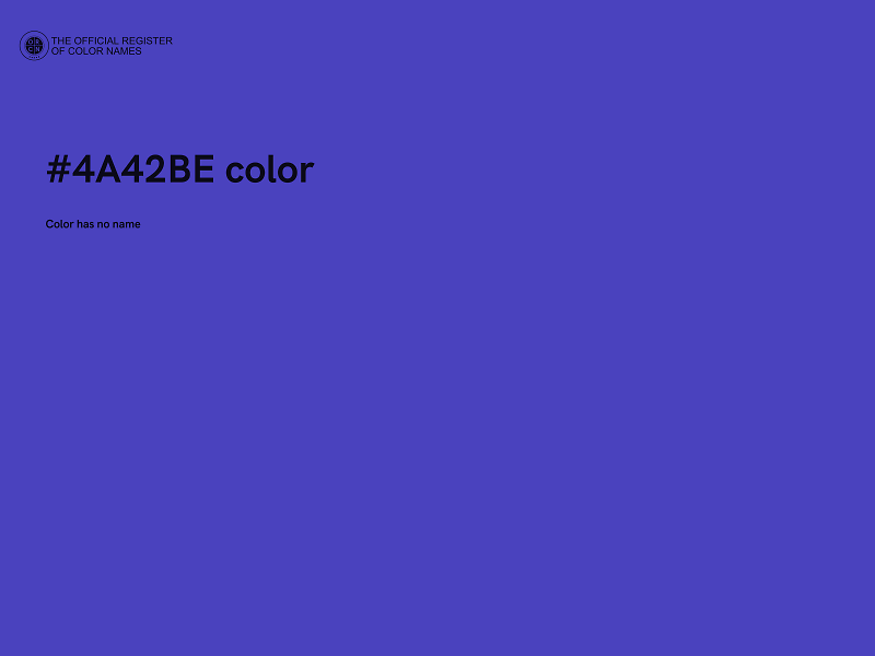 #4A42BE color image