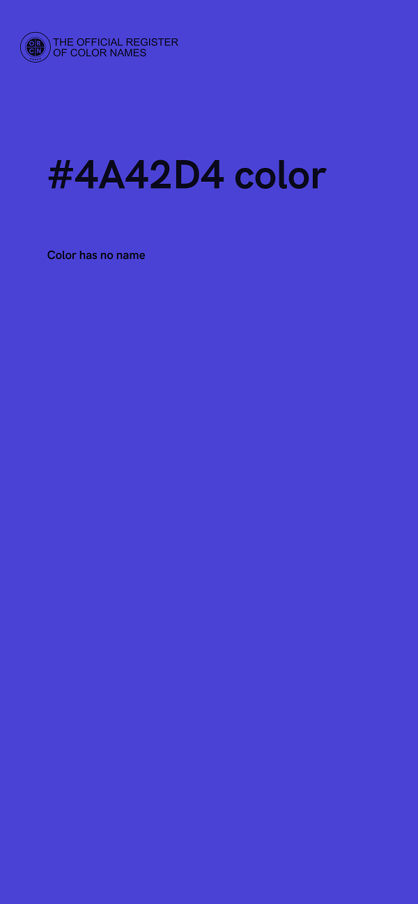 #4A42D4 color image