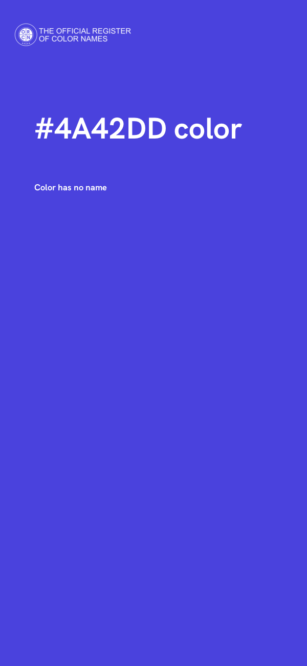 #4A42DD color image