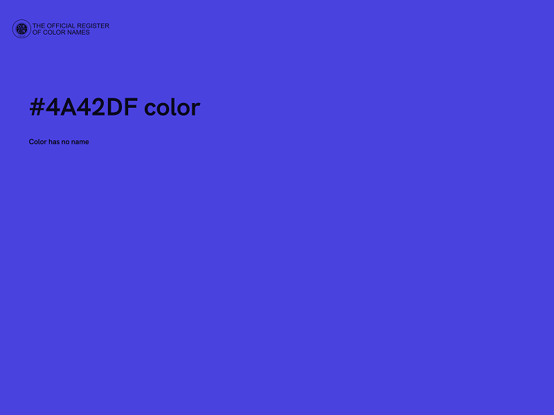 #4A42DF color image