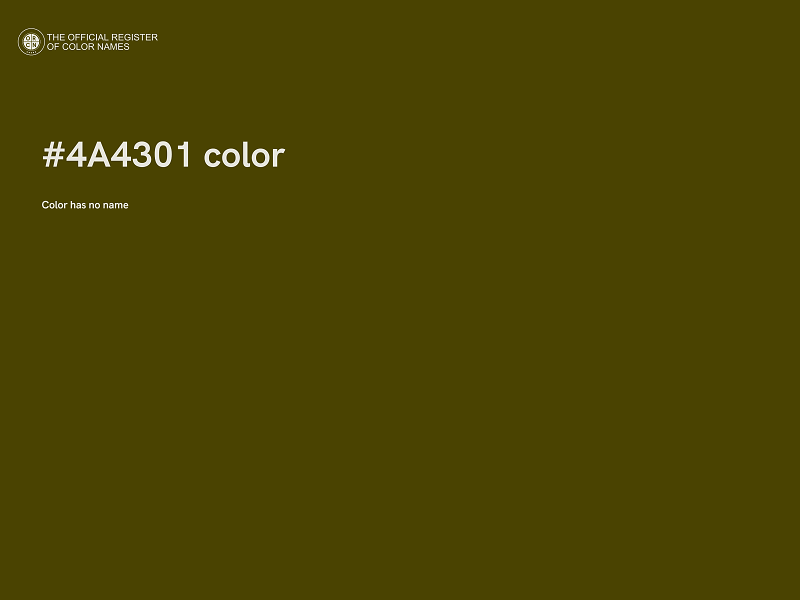 #4A4301 color image