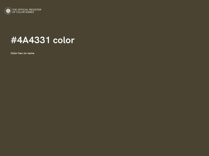 #4A4331 color image
