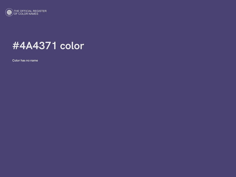 #4A4371 color image