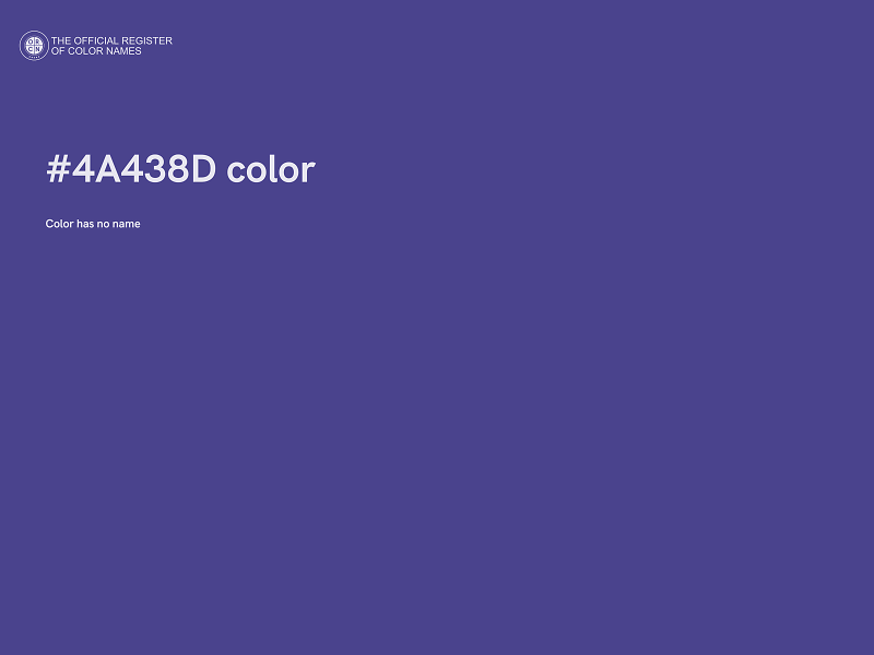 #4A438D color image
