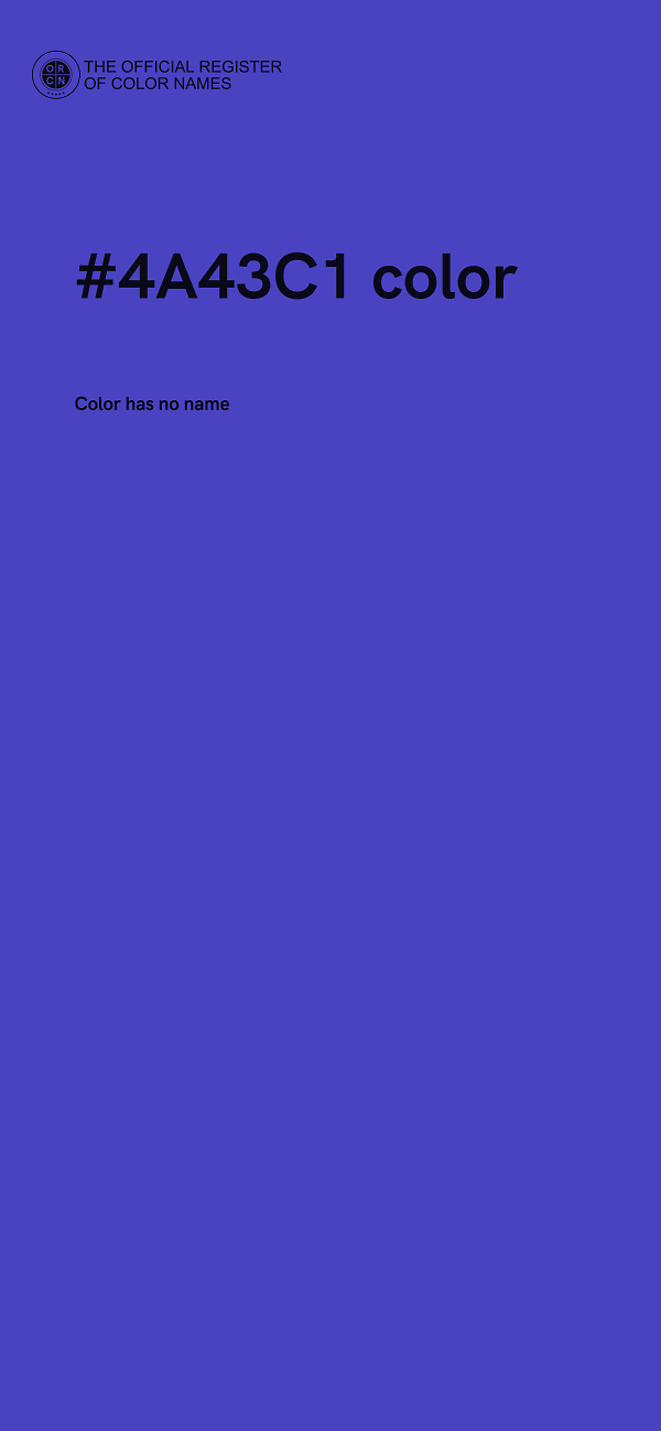 #4A43C1 color image