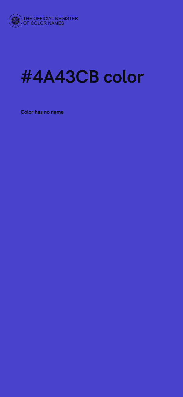 #4A43CB color image