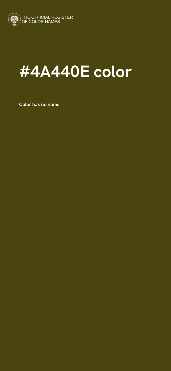 #4A440E color image