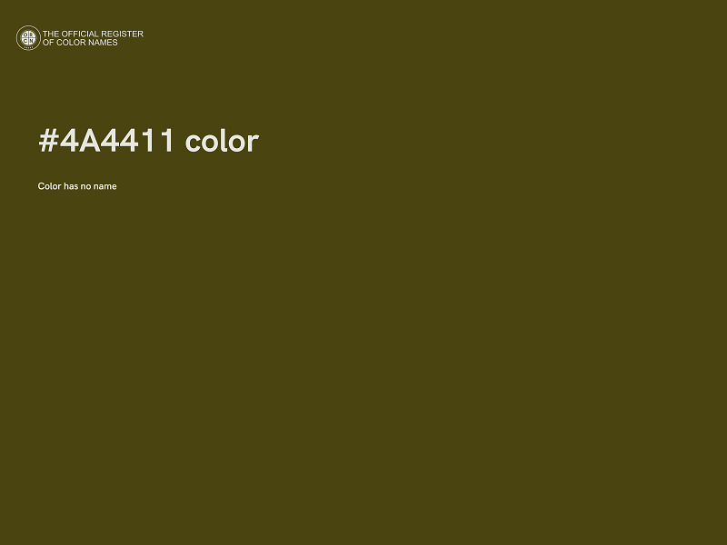 #4A4411 color image