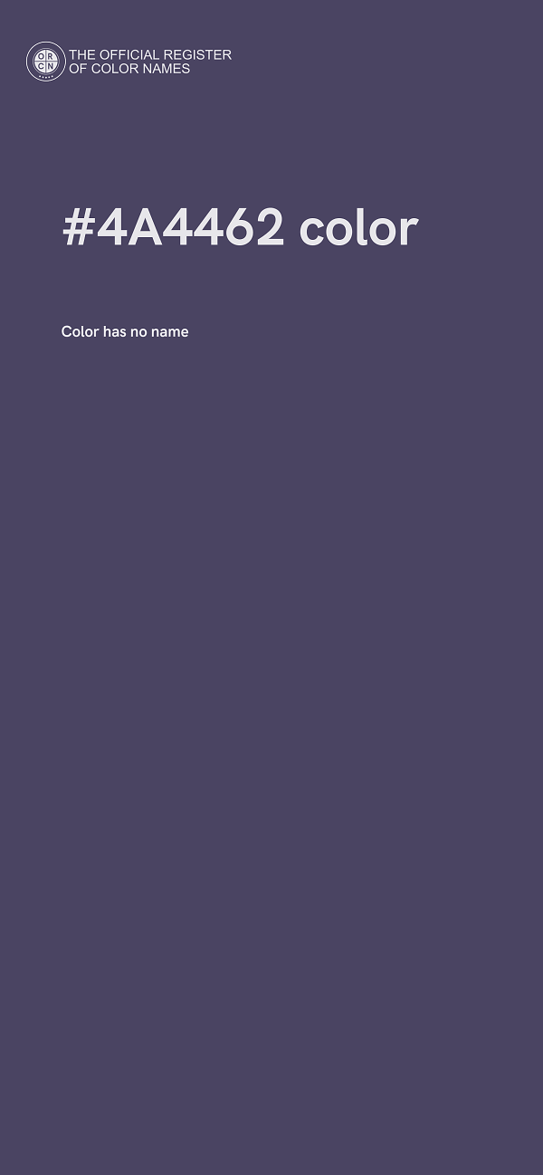 #4A4462 color image