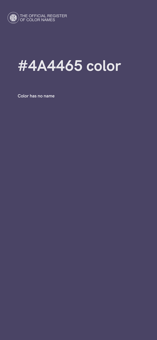 #4A4465 color image