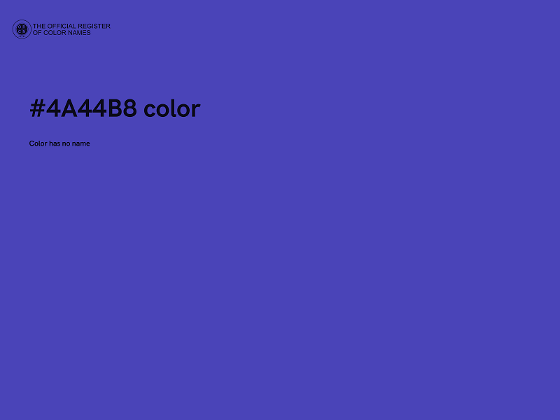 #4A44B8 color image
