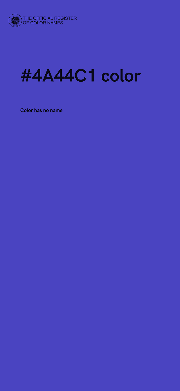 #4A44C1 color image
