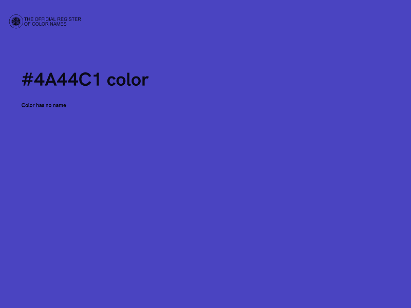 #4A44C1 color image
