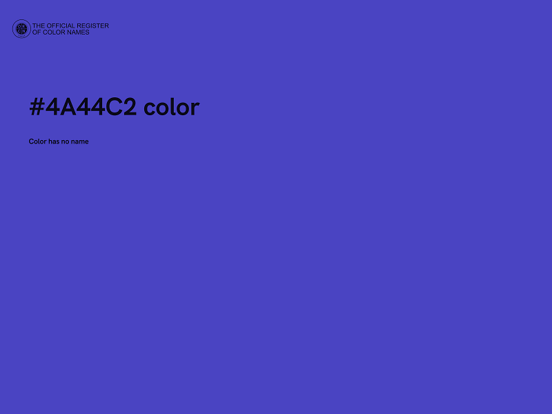 #4A44C2 color image