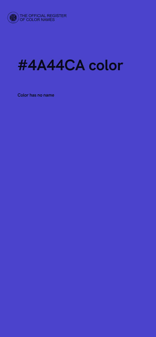 #4A44CA color image