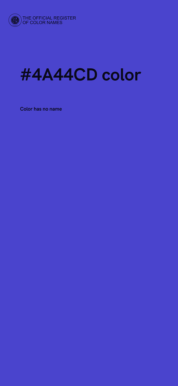 #4A44CD color image