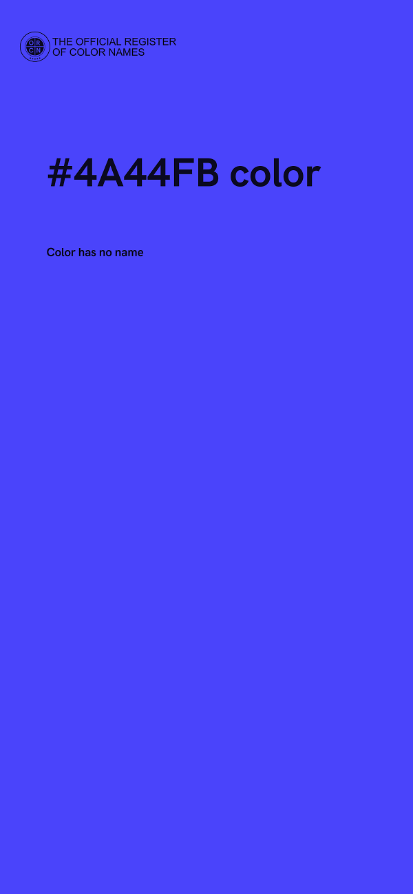 #4A44FB color image