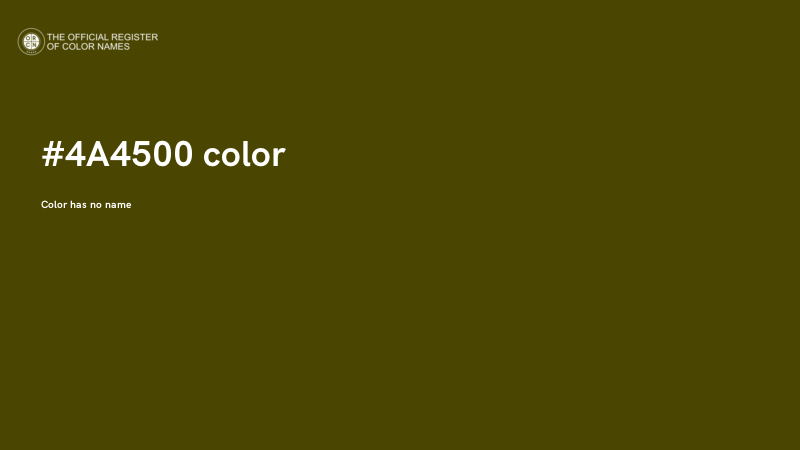 #4A4500 color image