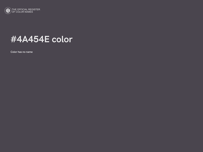 #4A454E color image