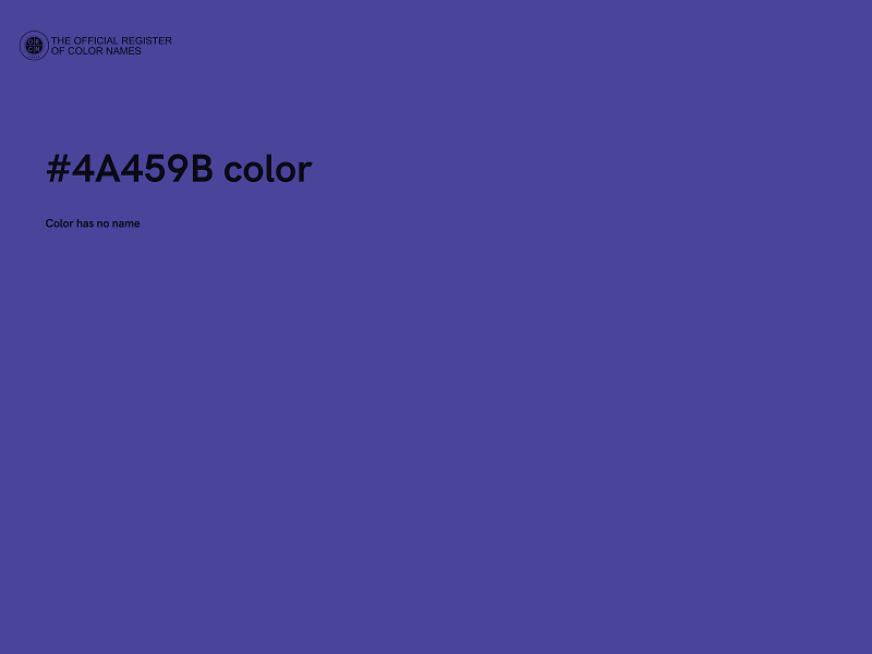 #4A459B color image