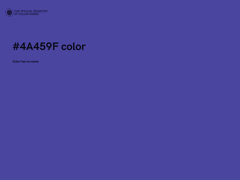 #4A459F color image