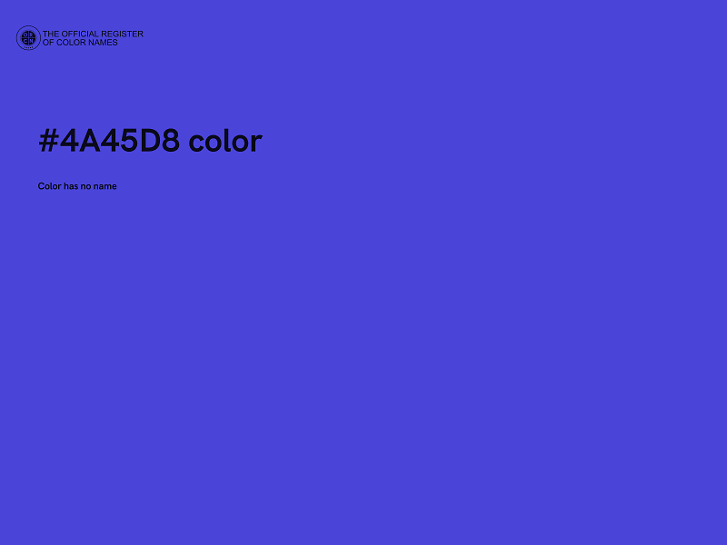 #4A45D8 color image