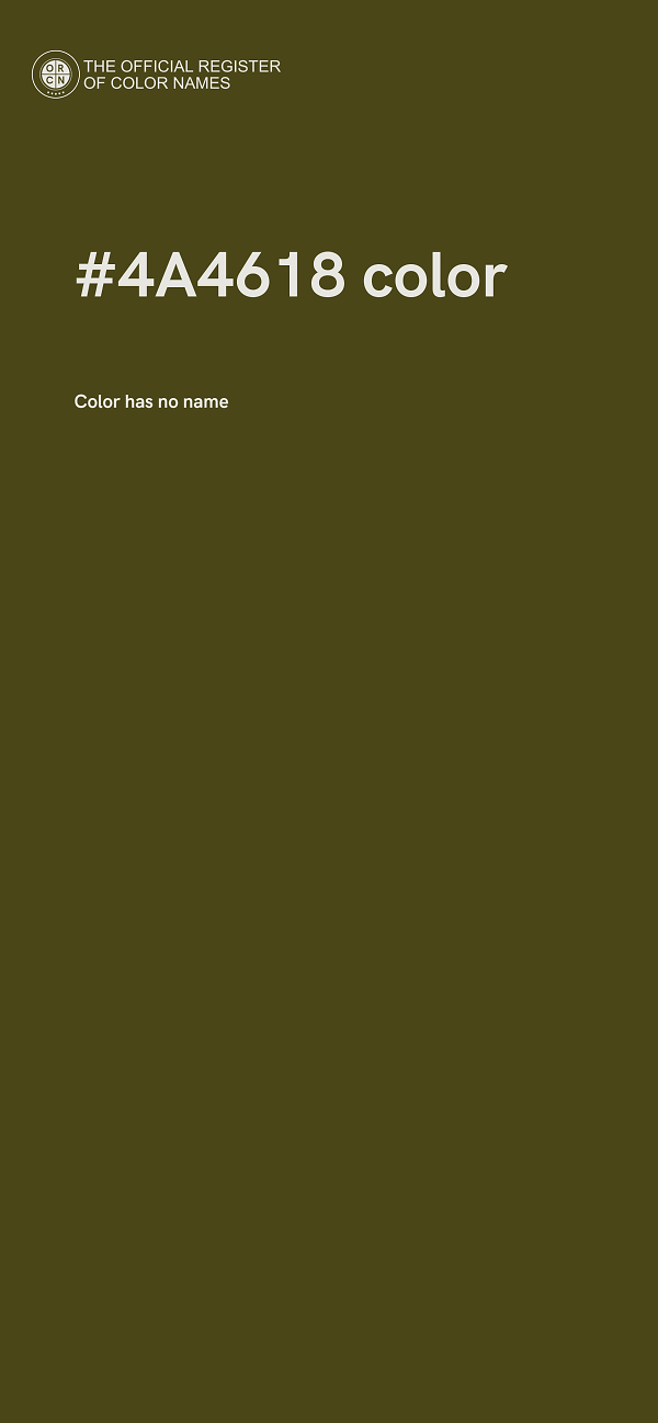 #4A4618 color image