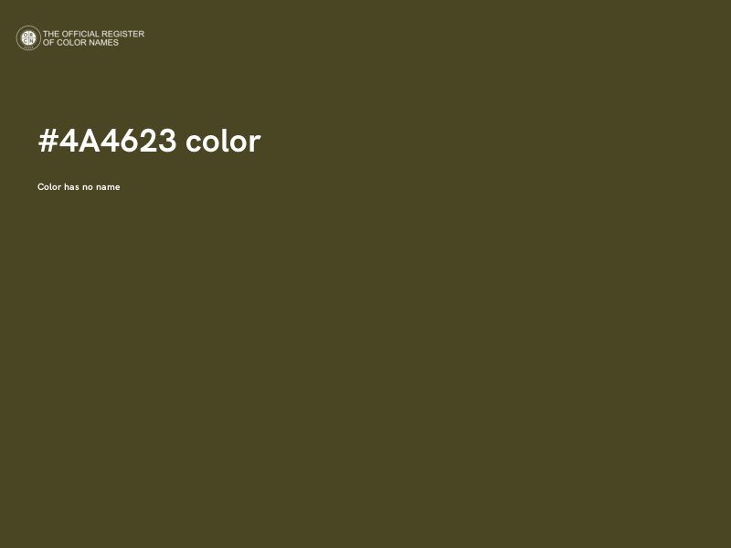 #4A4623 color image