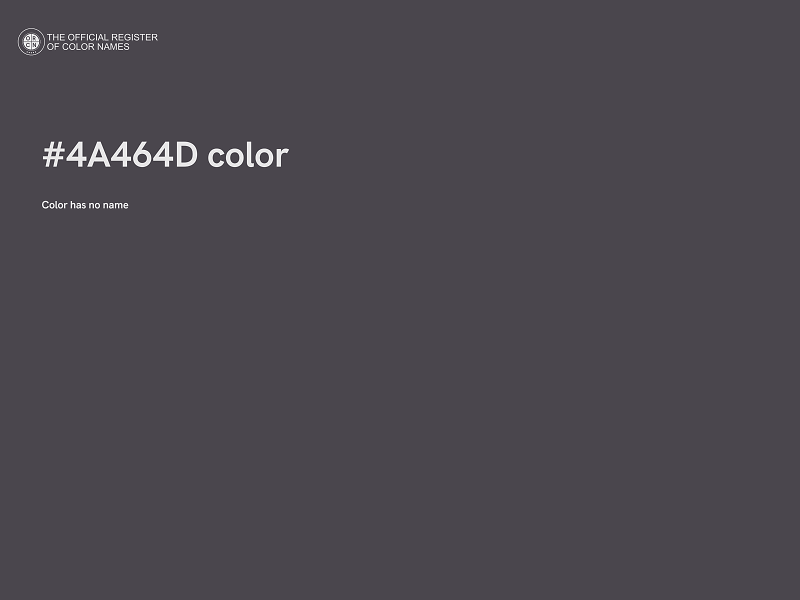 #4A464D color image